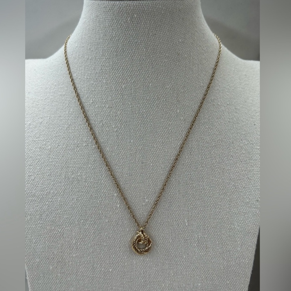 🔥DIOR•Vintage Cable Pendant Necklace
